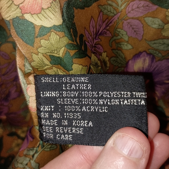 Vintage‎ Tan HUNT CLUB Leather Coat (#1,206) - Picture 4 of 12